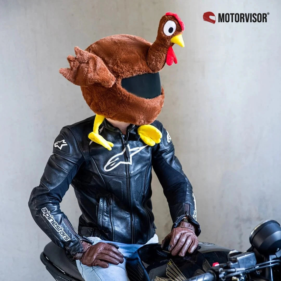 Motorcycle Helmet Cover - Chicken — imagem 3