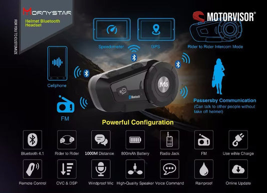 2x Intercomunicadores Moto - Mornystar M6 — imagem 2